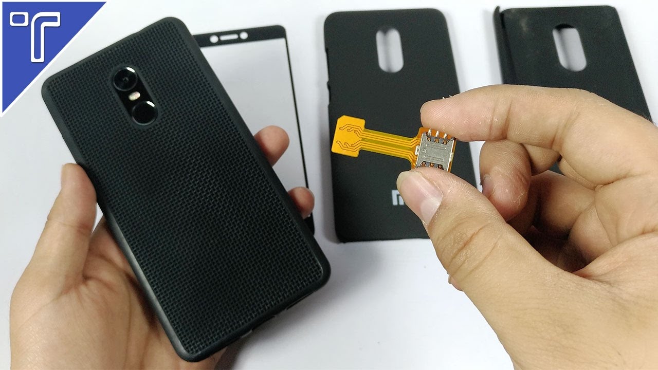Redmi Note 4 (Hybrid Sim Adapter , Cover , Tempered Glass) Accessories [Part 2]