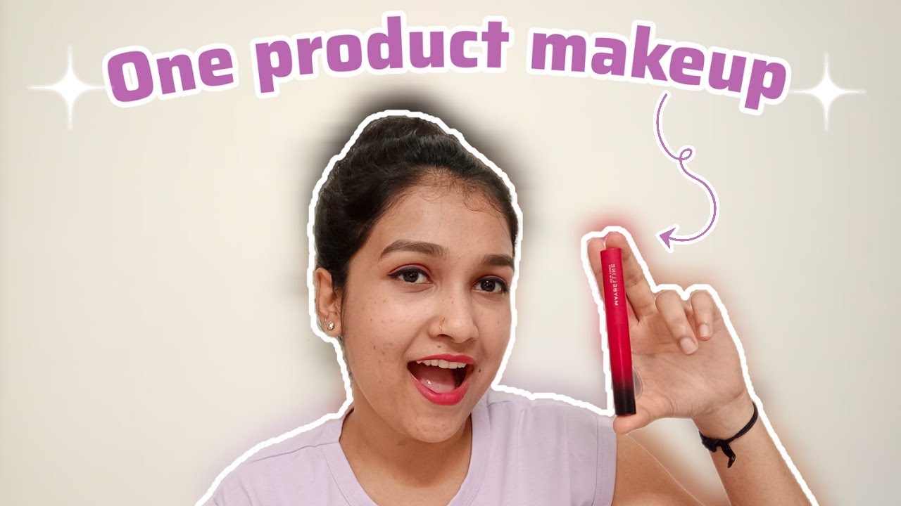 Челлендж с макияжем из одного продукта 😱 | madhushreehere