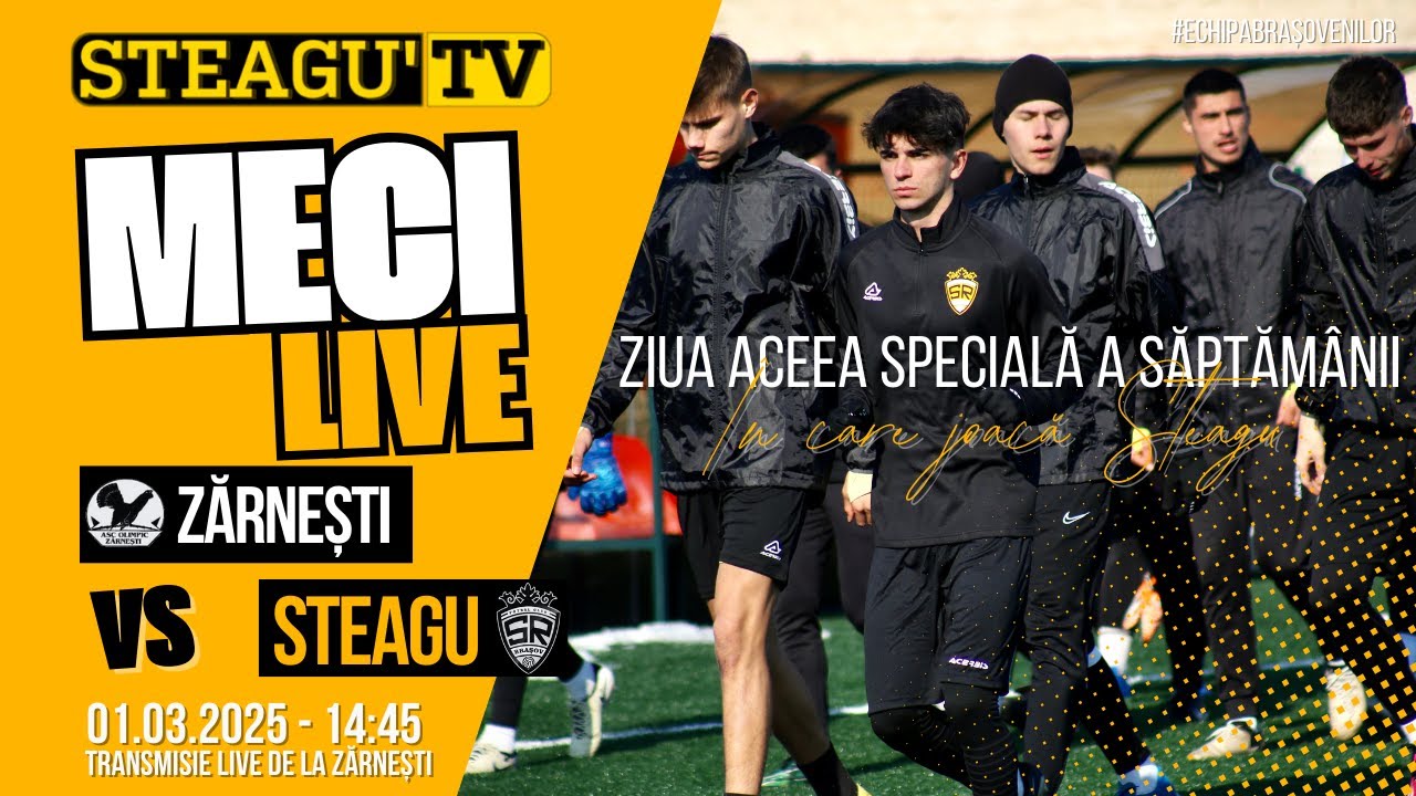 🔴LIVE VIDEO | Olimpic Zărnești - SR Brașov | Liga a 3-a, Et. 16