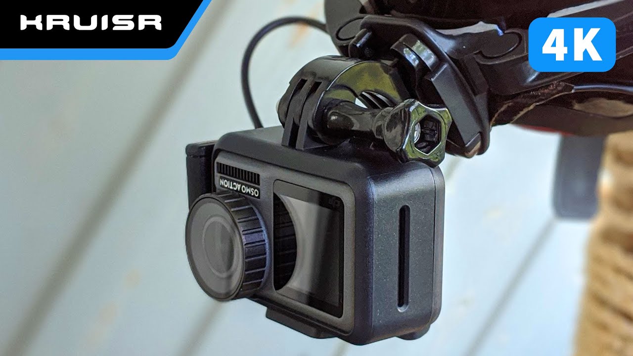 DJI Osmo Action + MotoRadds Chin Mount