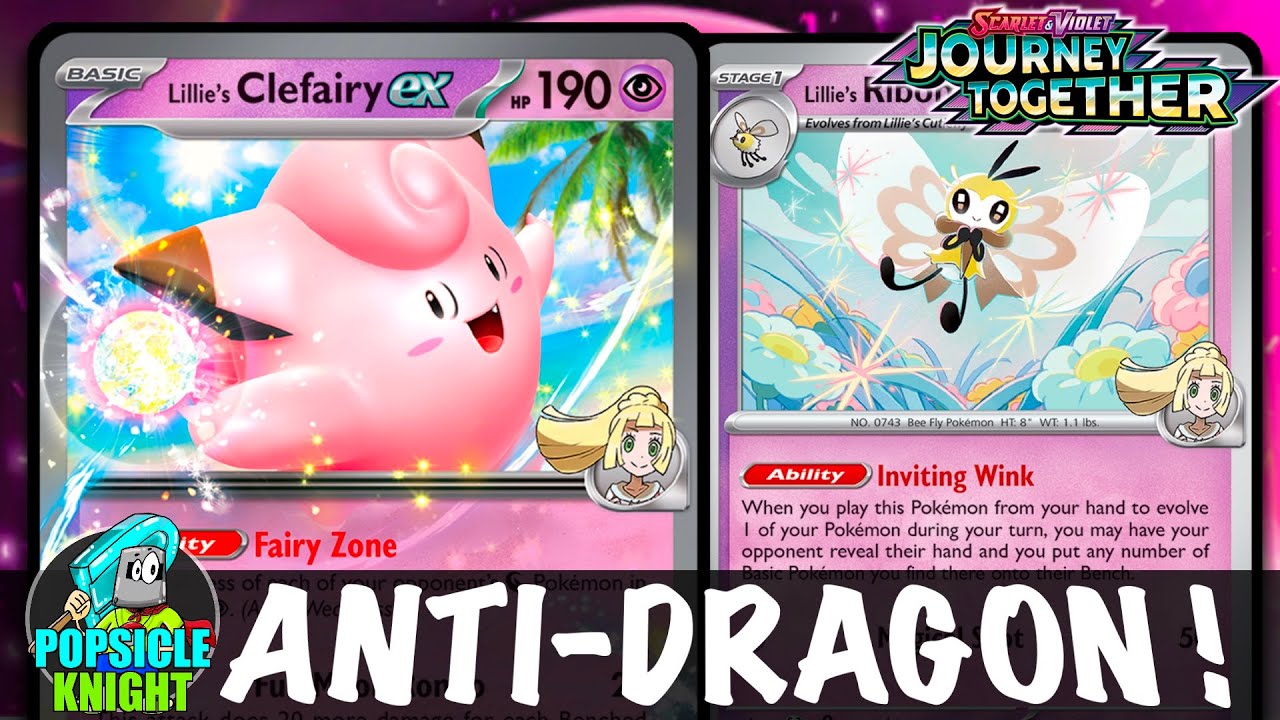 Lillie's CLEFAIRY ex : OHKO Dragons! Best SINGLE PRIZE Attacker!?  PTCGL Gameplay (JOURNEY TOGETHER)