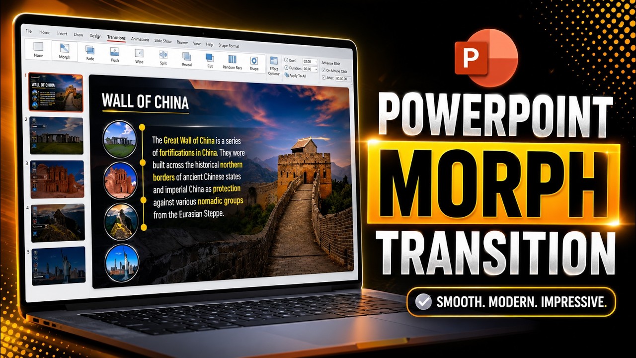 PowerPoint Morph Transition Step-by-Step | Presentation Skills 2026
