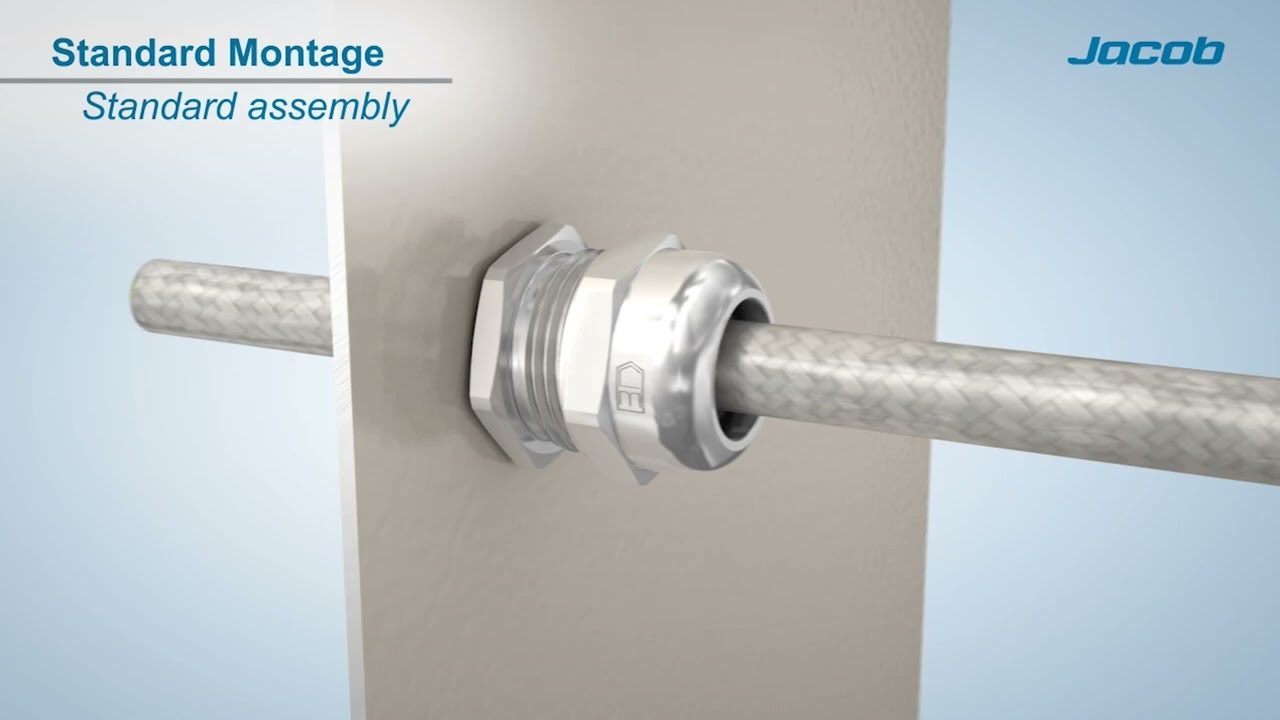 Jacob EMC Cable Gland - for the safe installation of shielded cables and lines