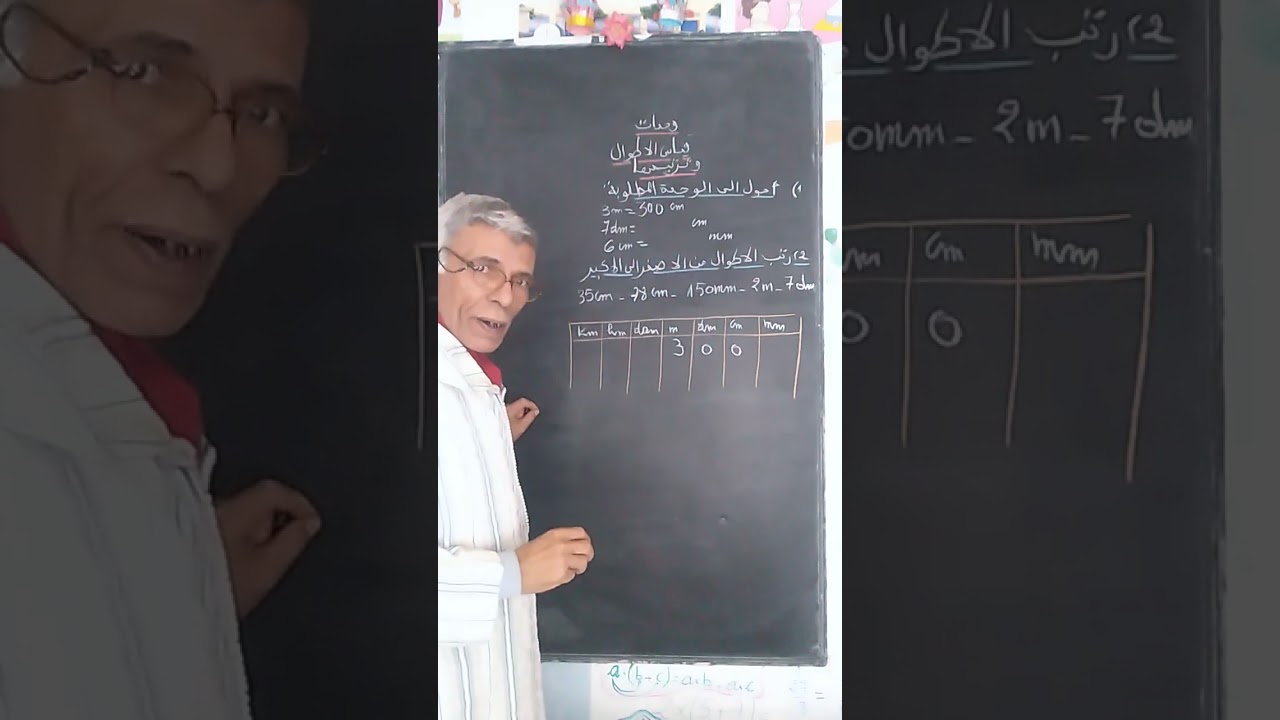 الثالث و َالرابع ابتدائي وحدات قياس الاطوال 