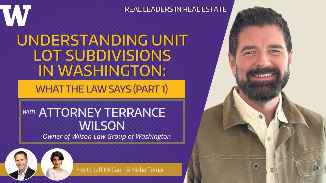 Understanding Unit Lot Subdivisions in Washington: What the Law Says (Part 1)