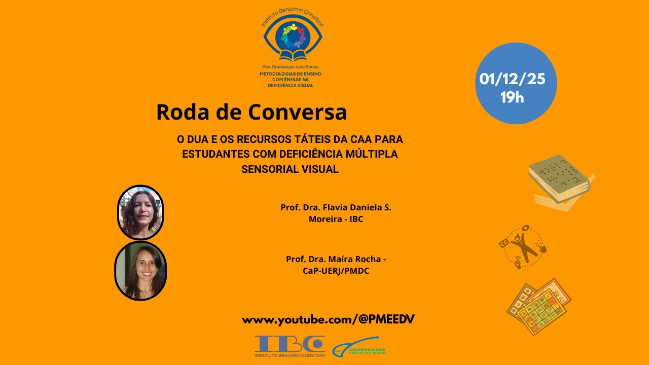 O DUA E OS RECURSOS TÁTEIS DA CAA PARA ESTUDANTES COM DEFICIÊNCIA MÚLTIPLA SENSORIAL VISUAL 📱