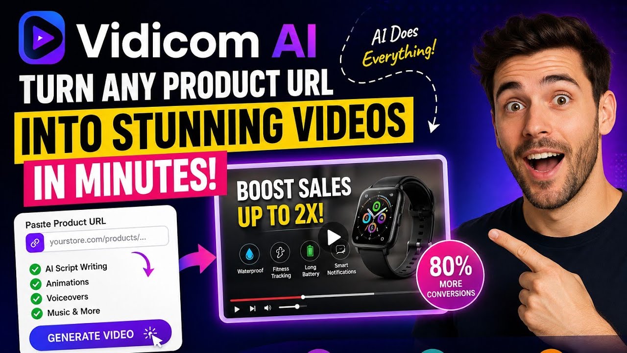 Vidicom AI Review 2026 | AI Product Video Generator for Shopify, Amazon & Etsy