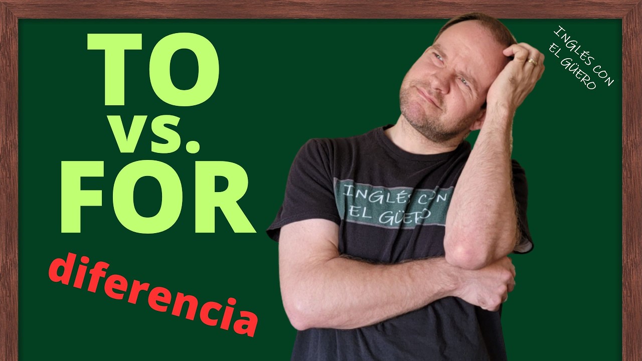 Cómo usar TO y FOR en inglés (clase 2) | Diferencia entre TO y FOR