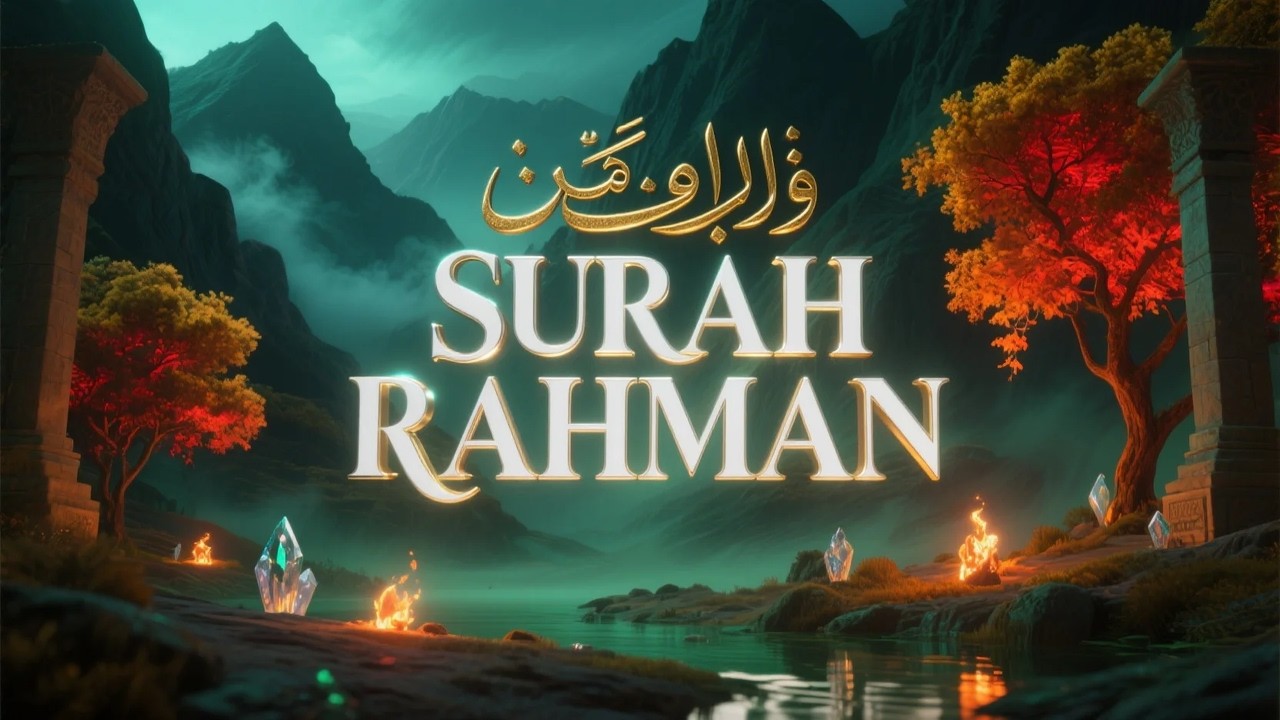 Surah Ar Rahman سورة الرحمن | تلاوة ليلية تبعث الراحة والسلام | #surahrahman