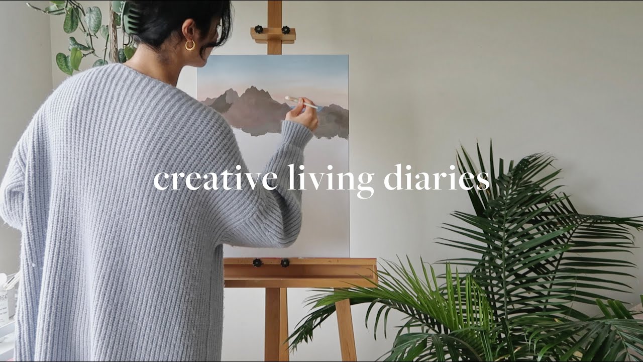 Creative Living Diaries | Paint with me, Art supplies haul & Why I left Youtube