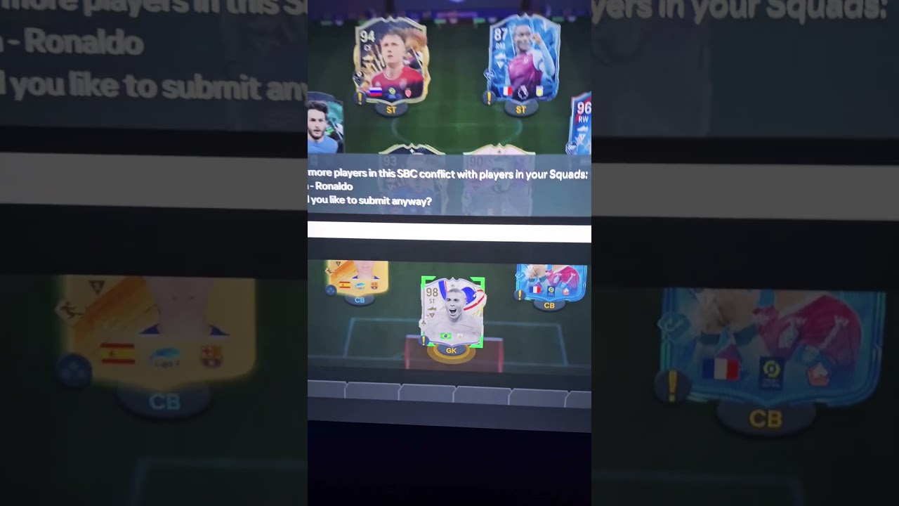 EA FC 24 Submitting R9 into Gold Upgrade SBC