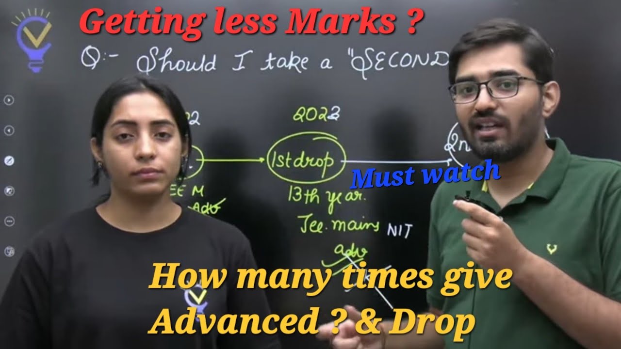 Shuld I take second drop ? || No of attempt in Advanced ? |Nishant sir & Sakshi ma'am | #voraclasses