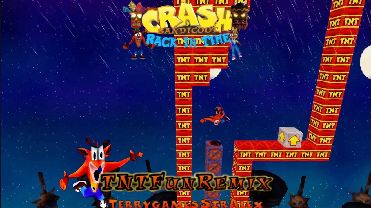 Crash Bandicoot - Back In Time Fan Game: Custom Level: TNT Fun Remix By Terry Games & SirAlex