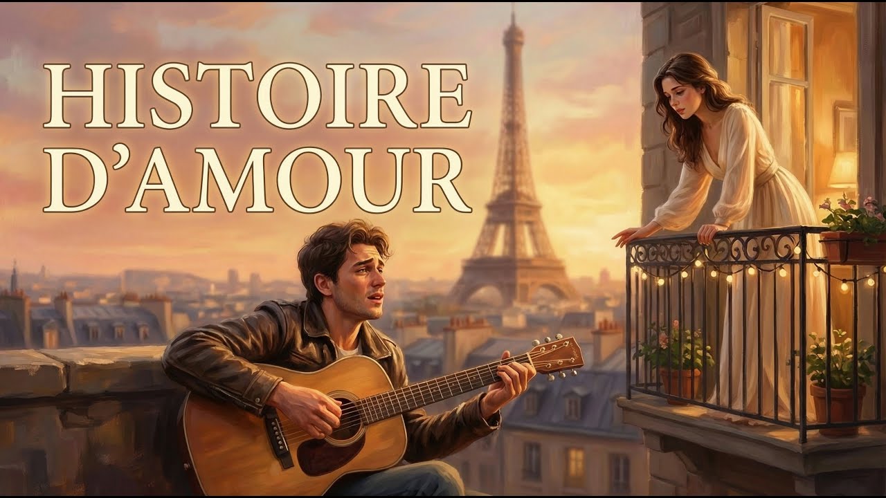 Histoire d&rsquo;amour &ndash; Chanson fran&ccedil;aise romantique | AI French Love Song - Love Story
