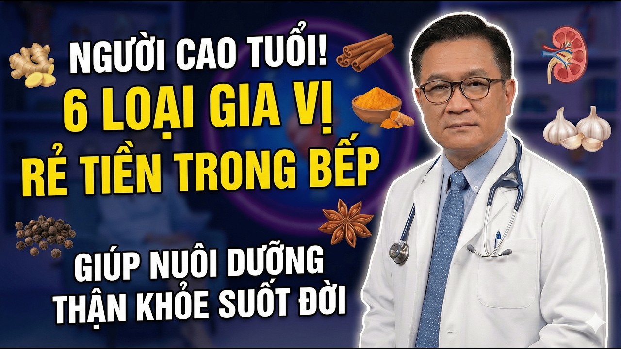 NGƯỜI CAO TUỔI: 6 Loại Gia Vị Rẻ Tiền Trong Bếp Giúp Nuôi Dưỡng Thận Khỏe Suốt Đời