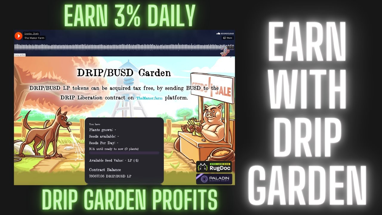Earn 3%percent Daily Drip Garden
