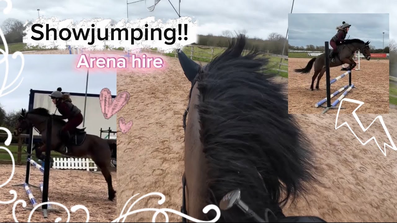 *Very windy* Showjumping arena hire!!