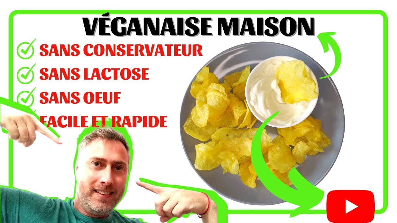 La recette de la VEGANAISE MAISON au mixeur plongeant (MAYONNAISE VEGAN maison ❌ sans &oelig;uf)