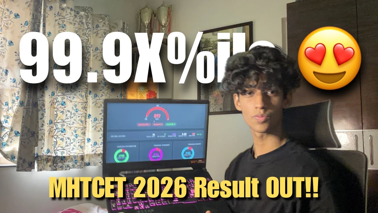 My MHTCET Result Reaction | CET 2026 | Percentile?