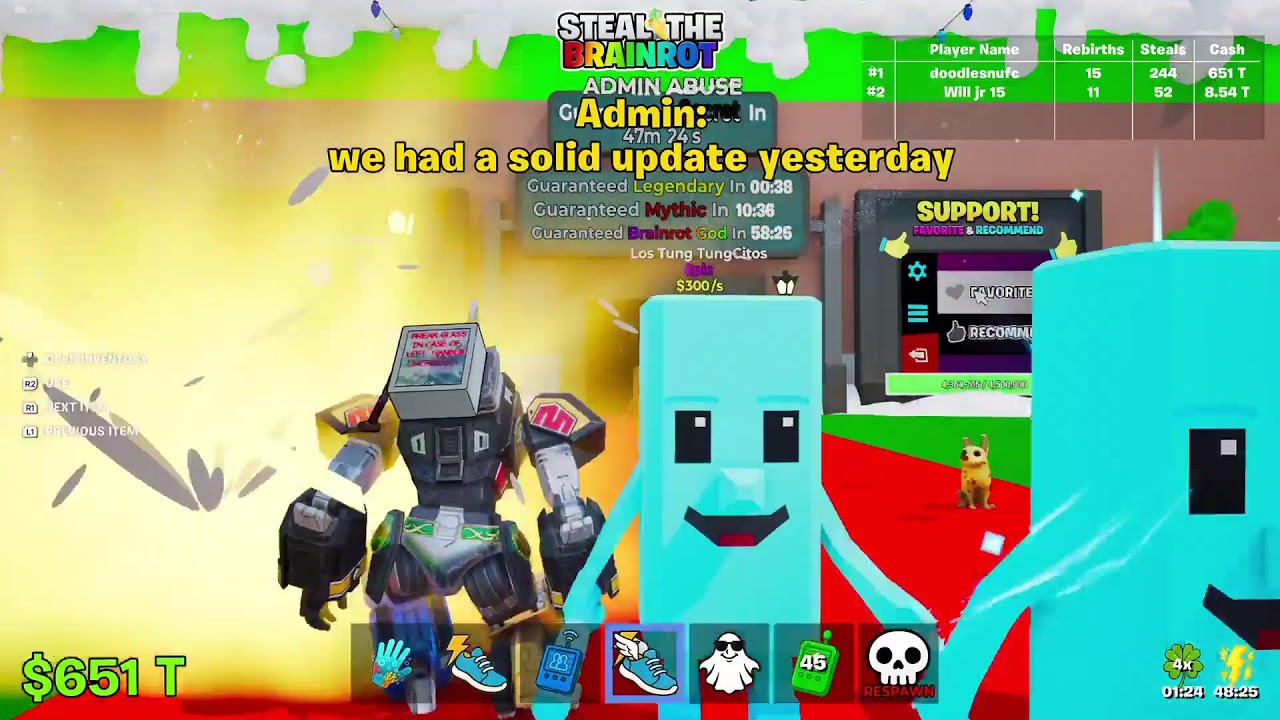Base tours Fortnite  Steal the brainrot and aa