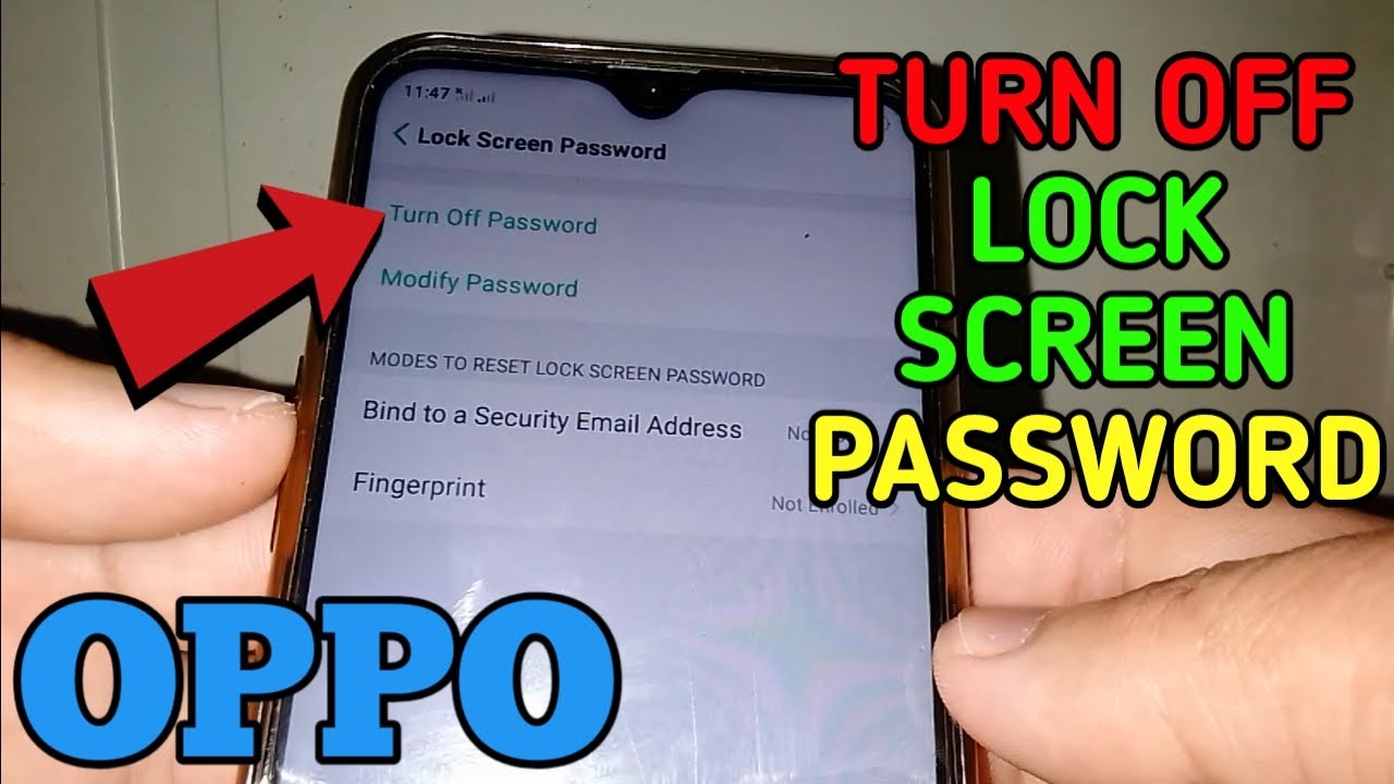 How to Turn OFF Lock Screen Password in Oppo A5s