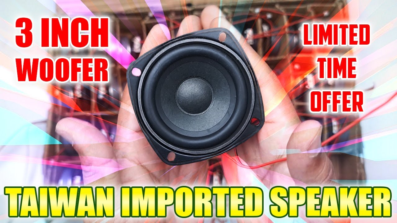 Taiwan Imported 3 inch Woofer | Best Bluetooth Speaker for DIY Audio Project Brand New Woofer 2025