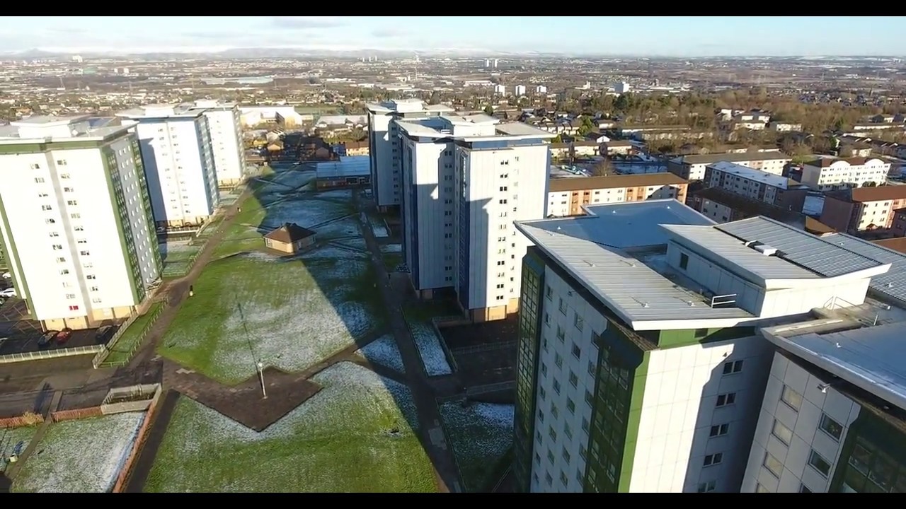 Drone Flight over Whitlawburn, Cambuslang 28th December 2017