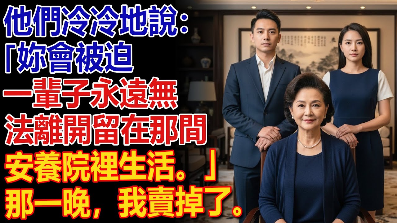 😈✍️ 他們說：「你會一輩子待在安養院。」😏🌙 那天晚上，我簽下文件——並且賣掉了……