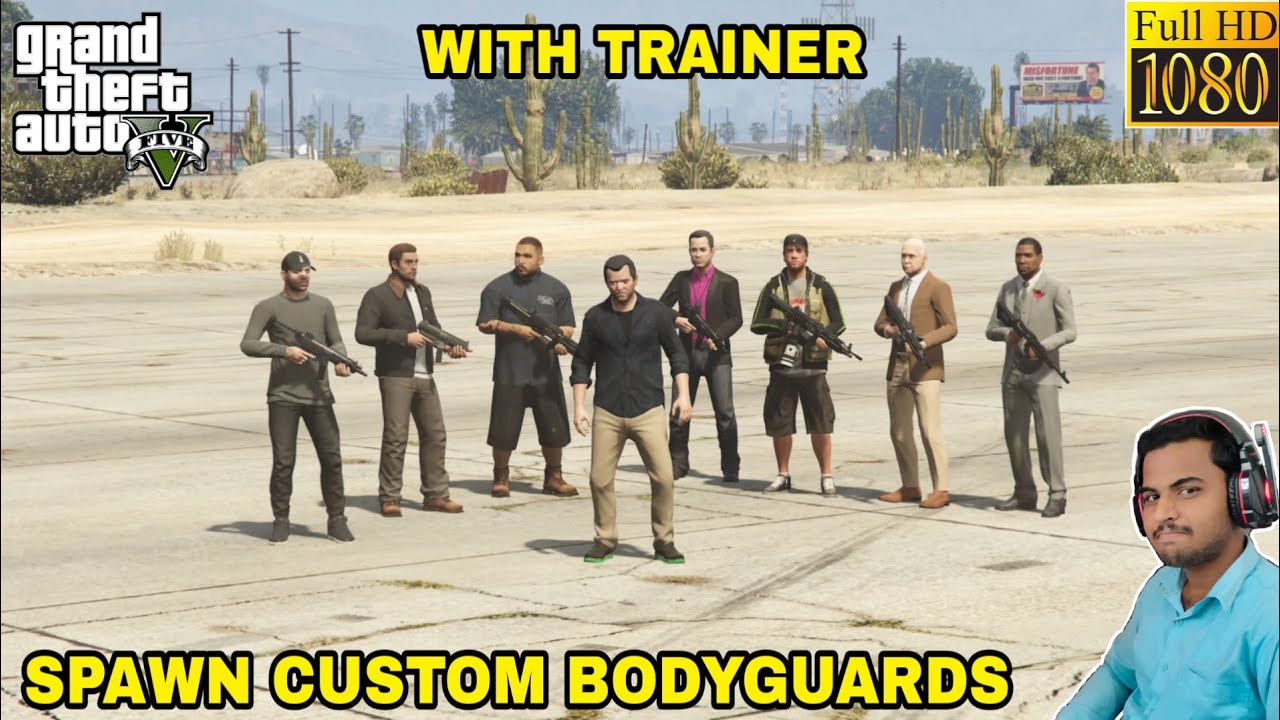 GTA 5 : HOW TO SPAWN CUSTOM BODYGUARDS🔥🔥🔥
