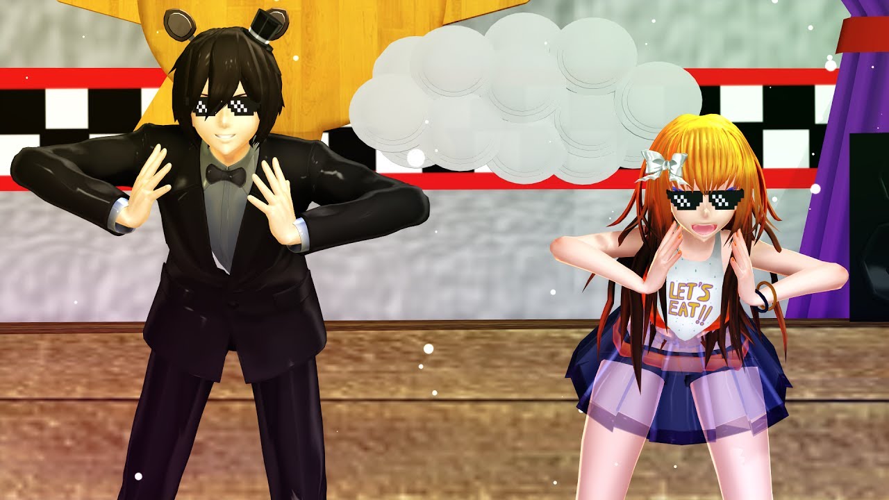 【MMD ll FNAF】I LUV IT (FreddyxChica)