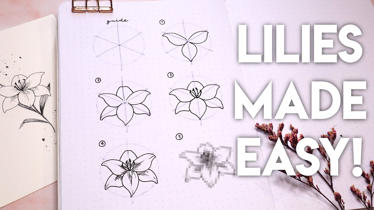 How To Draw Lilies Like A Legend ✨