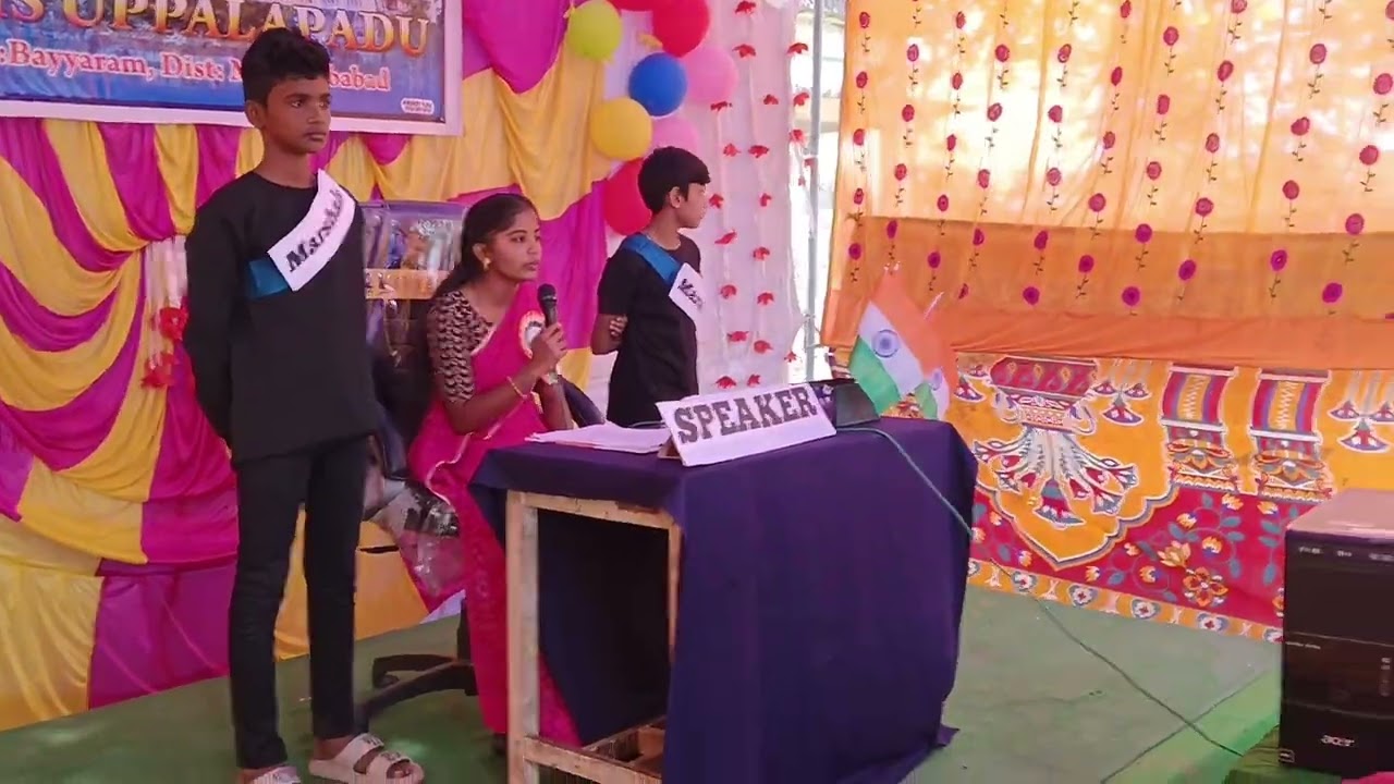 MOCK ASSEMBLY by Students of Zphs Uppalapadu Mdl:lBayyaram,Dist:Mahabubabad 