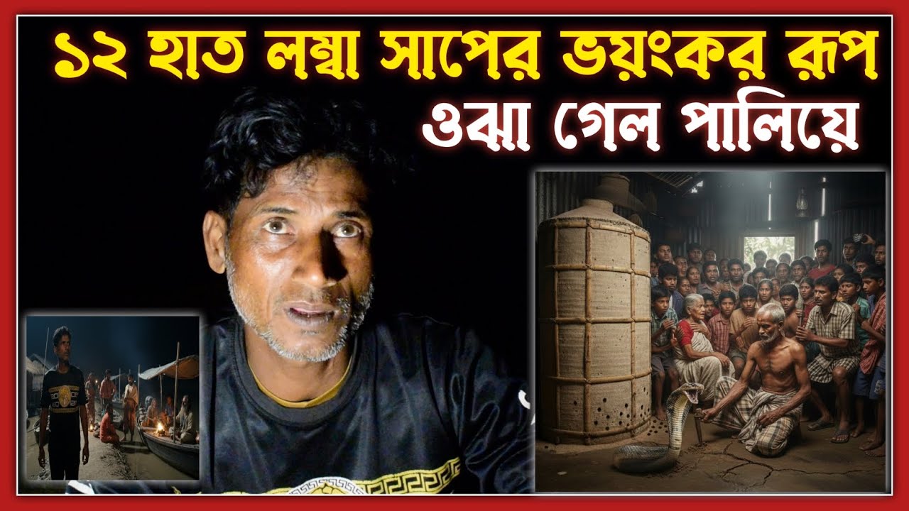 ধানের গোলার নিচে সাপের বিকট চিৎকার! ওঝার খুন্তির এক আঘাতে বেরিয়ে এলো ১২ হাত লম্বা সাপ! 🐍 😱