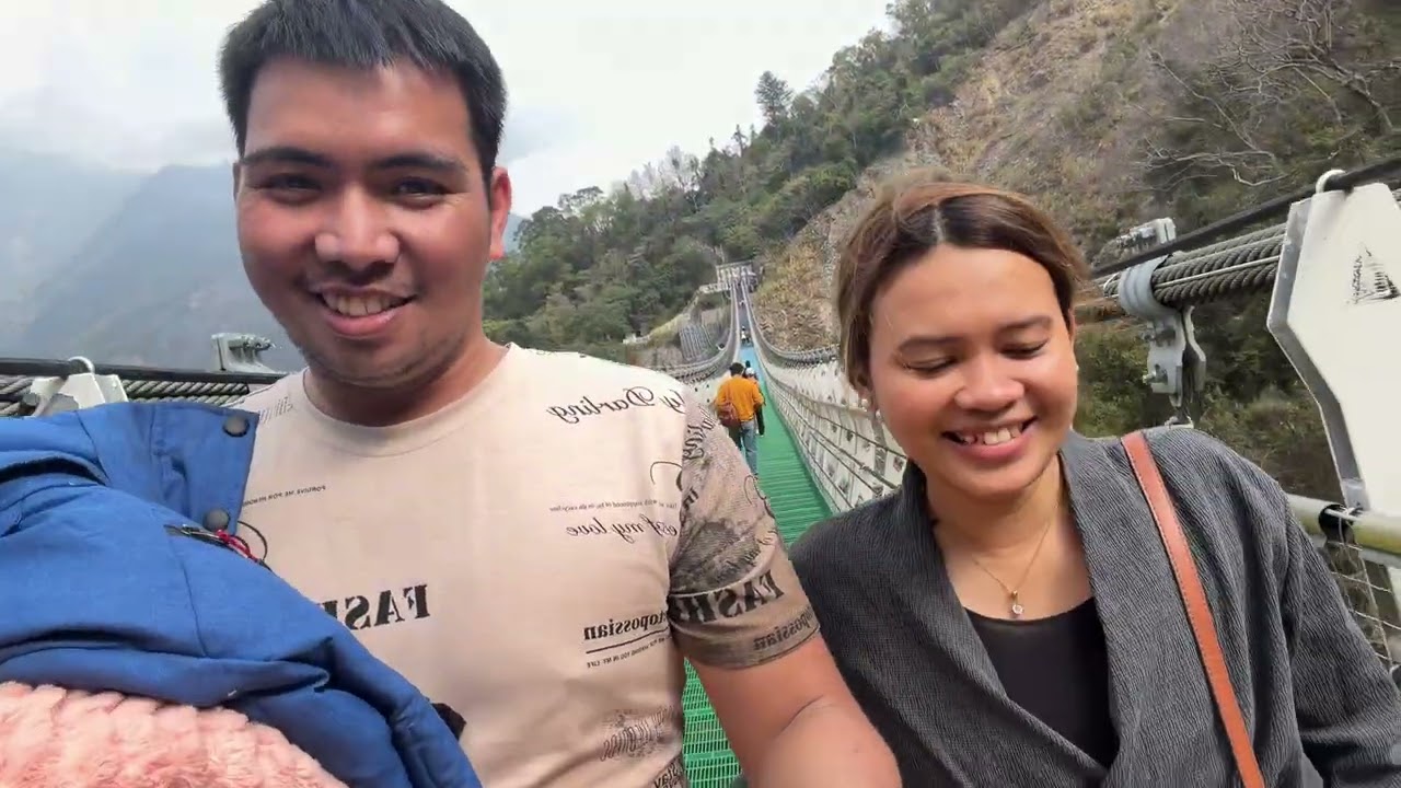 Rainbow hanging Bridge and shuanglong waterfalls |TAIWAN TRIP