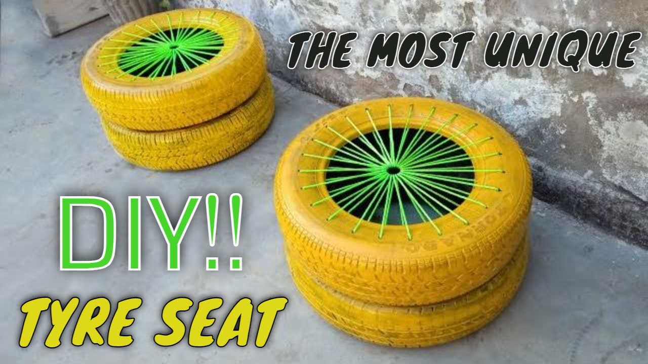 DIY Awesome Tyre Seat At Home ( Like A Pro )