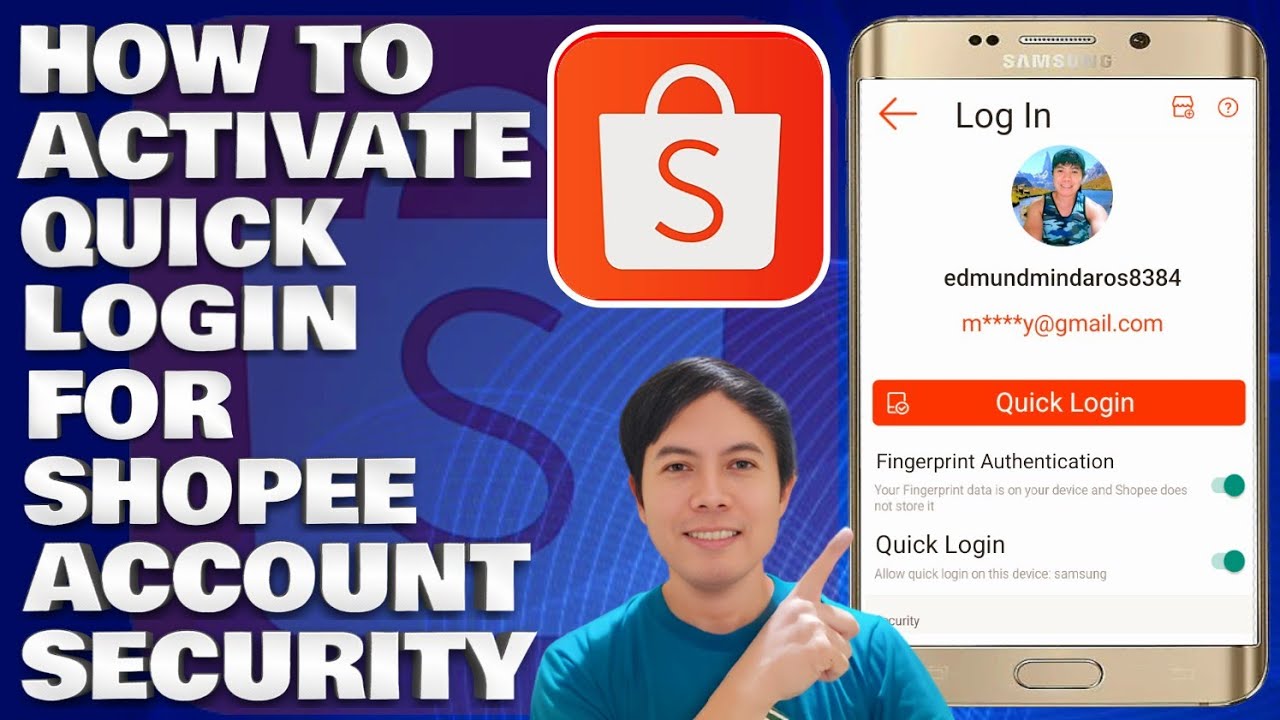 Shopee Tutorial: How To Activate Quick Login For Shopee Account Security