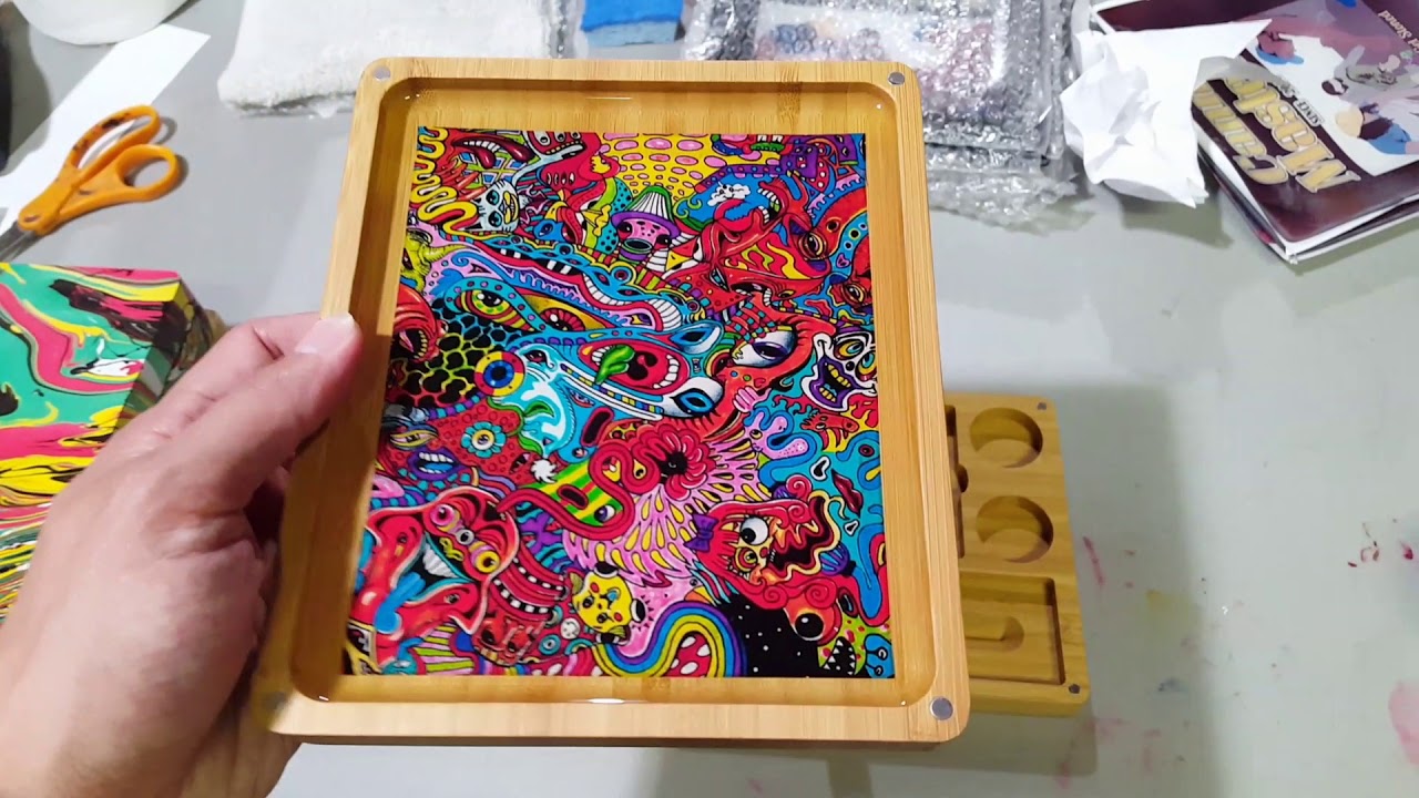 Magnetic stash box and rolling tray demo