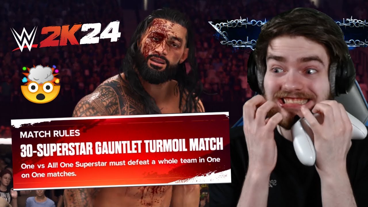 Can I win a 30 Superstar Gauntlet match on LEGEND difficulty? WWE 2K24 CHALLENGE