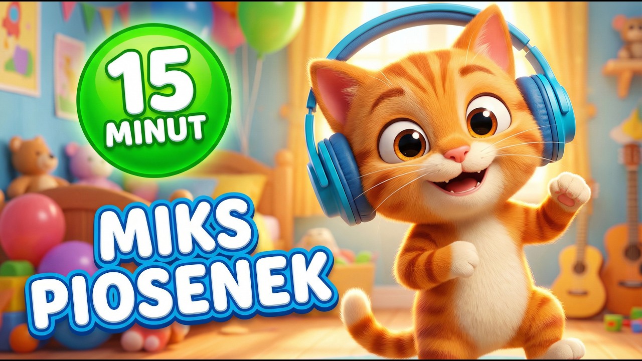 W pokoiku na stoliku i inne HITY KOTKI PSOTKI | Miks Piosenki dla dzieci | RADOSNE MELODIE
