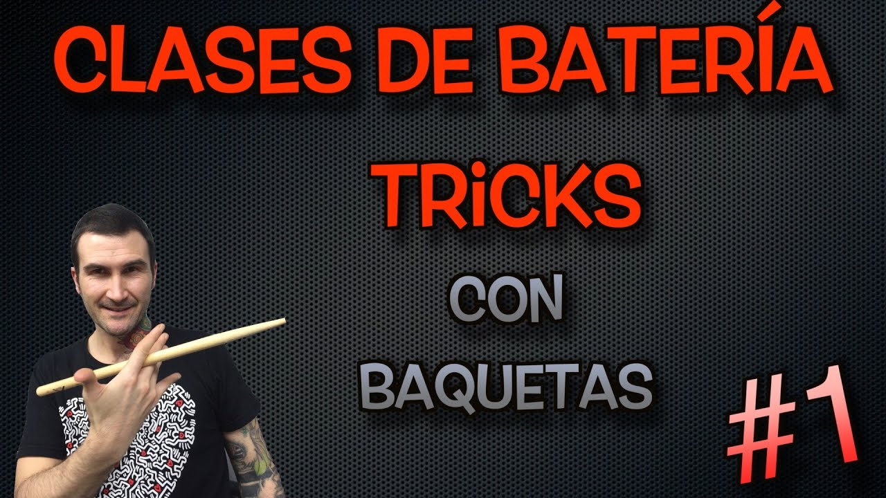 Clases de batería - Trick con baquetas