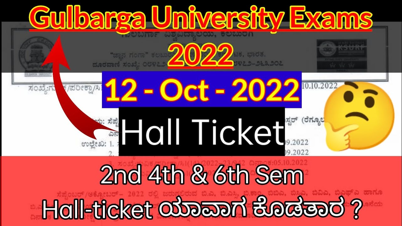 Gulbarga University Hall ticket not downloading ? what next | payment queries | stock & share market