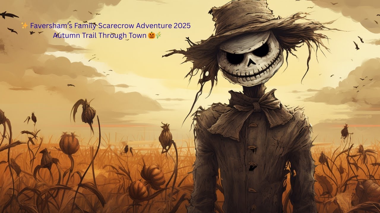 ✨ Faversham’s Family Scarecrow Adventure 2025 | Autumn Trail Through Town 🎃🌾