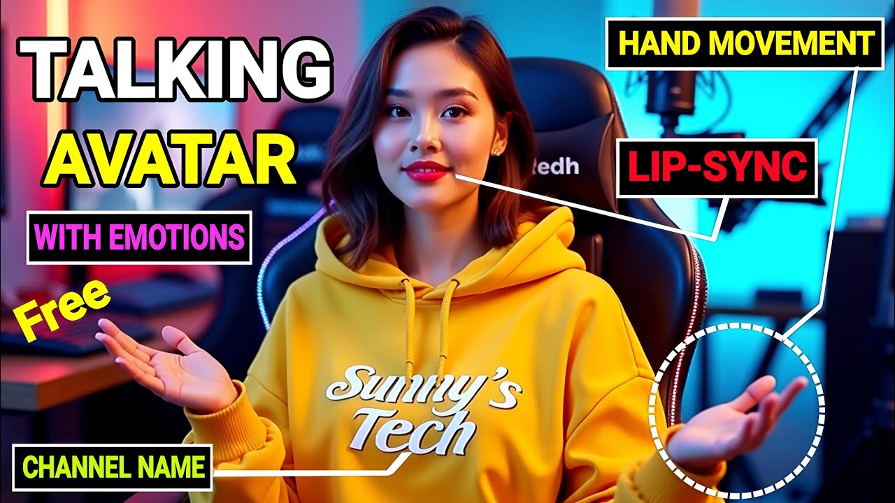 Make Ultra Realistic Talking AI Avatar for FREE - How to Create Realistic AI Talking Avatar 
