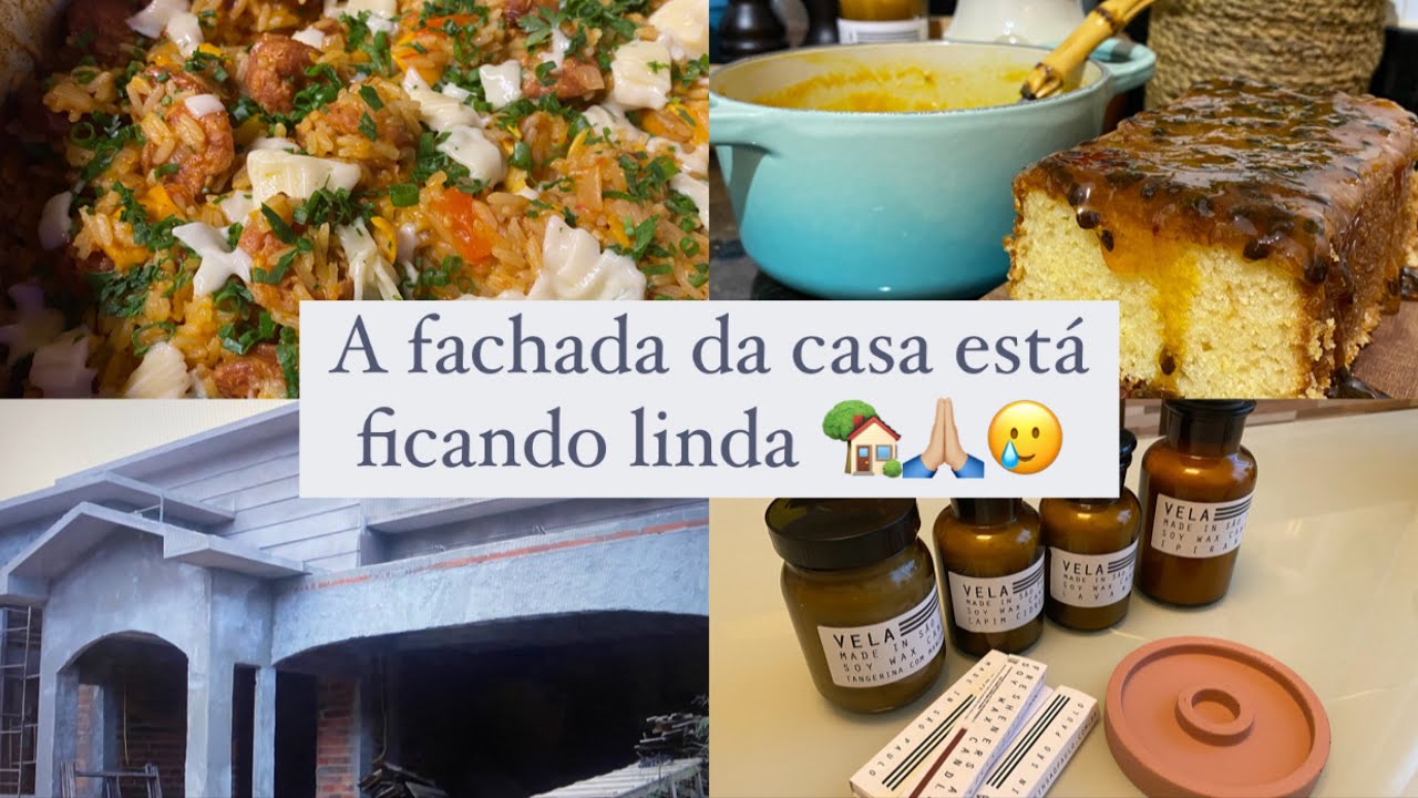VLOG de rotina | Arroz com linguiça caprichado | Velas novas | Bolo de iogurte macio e úmido | Obra