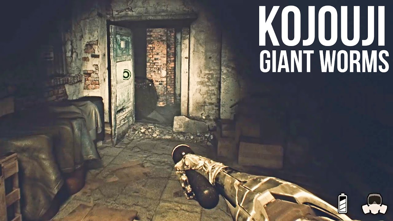 KOJOUJI Giant Worms - PC GAmeplay (Sci-Fi Survival Horror Game)