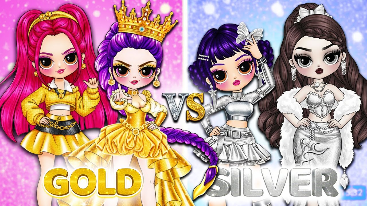 K-Pop Demon Hunters | Цифровая битва моды: Gold Girl против Silver Girl
