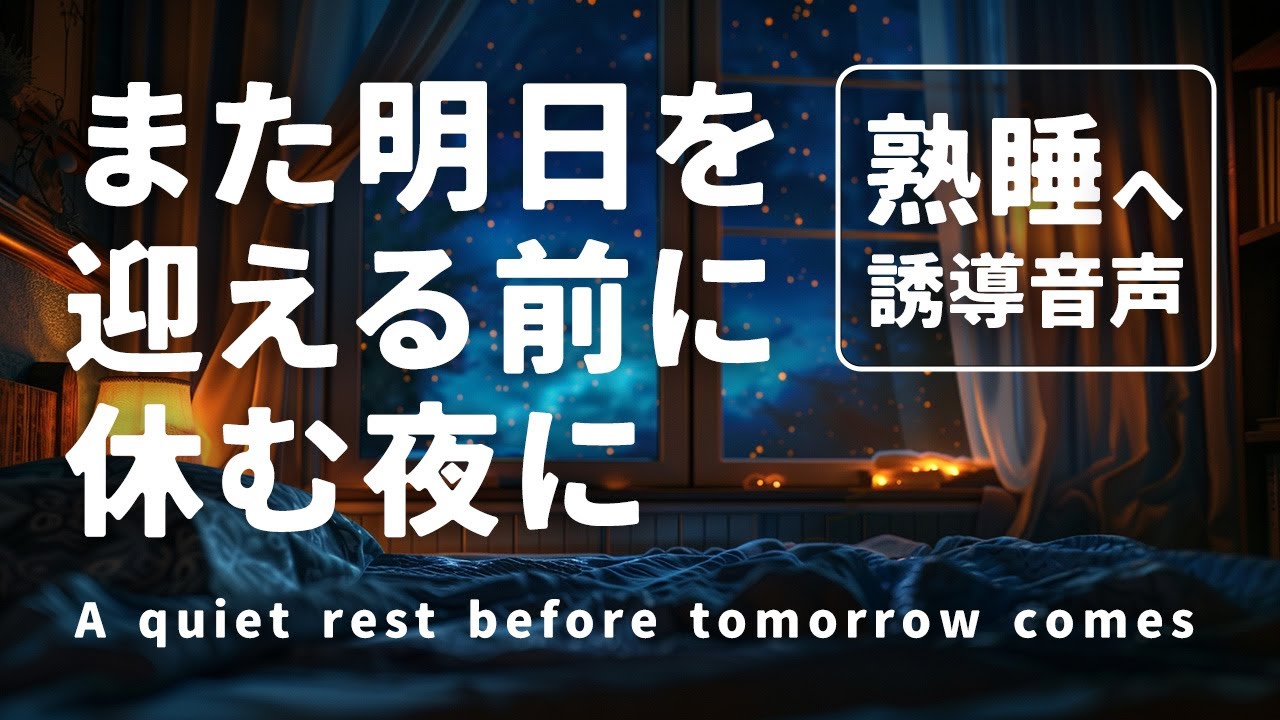 また明日を迎える前に、静かに休む夜に｜仕事ストレス睡眠誘導