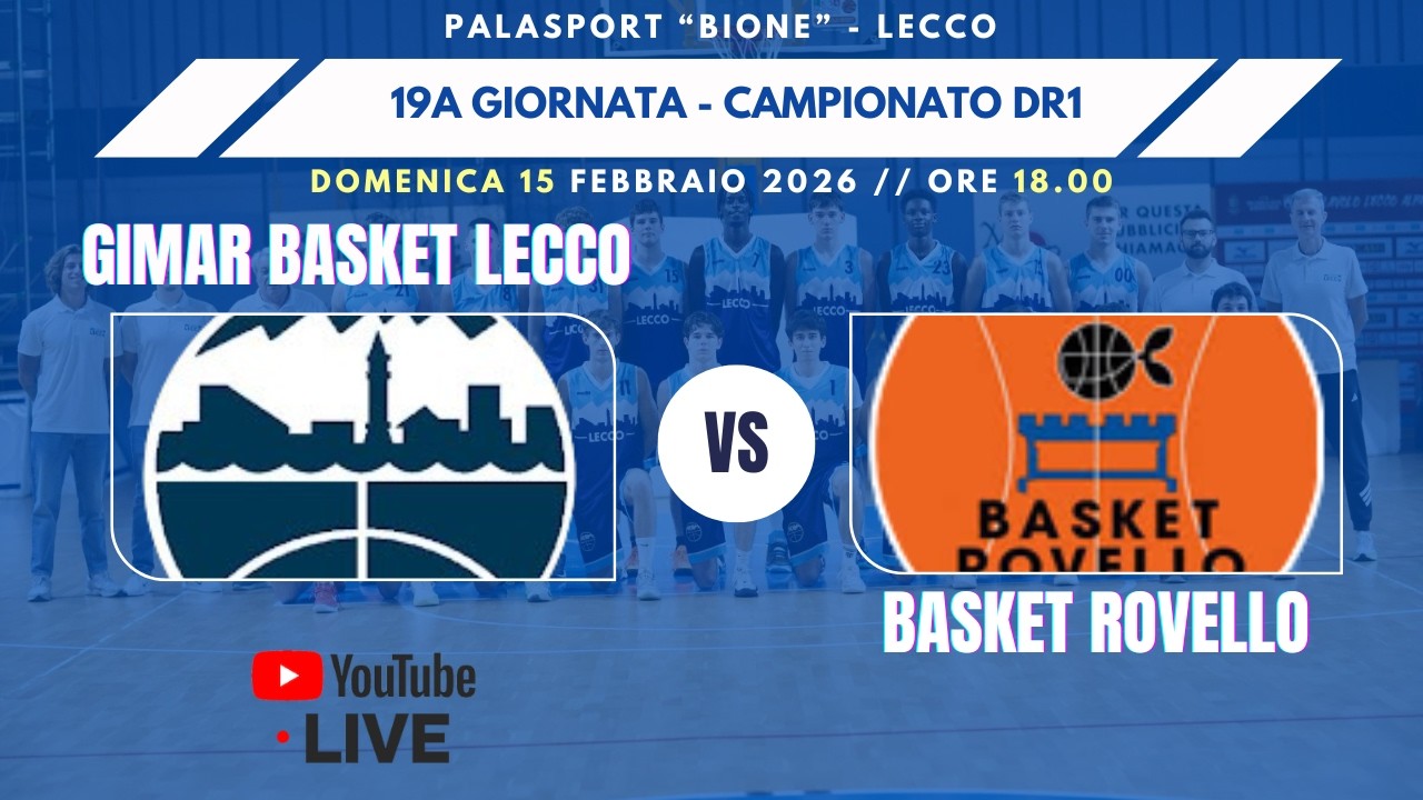 DR1 2025/26 - 19a giornata - Gimar Basket Lecco vs Basket Rovello