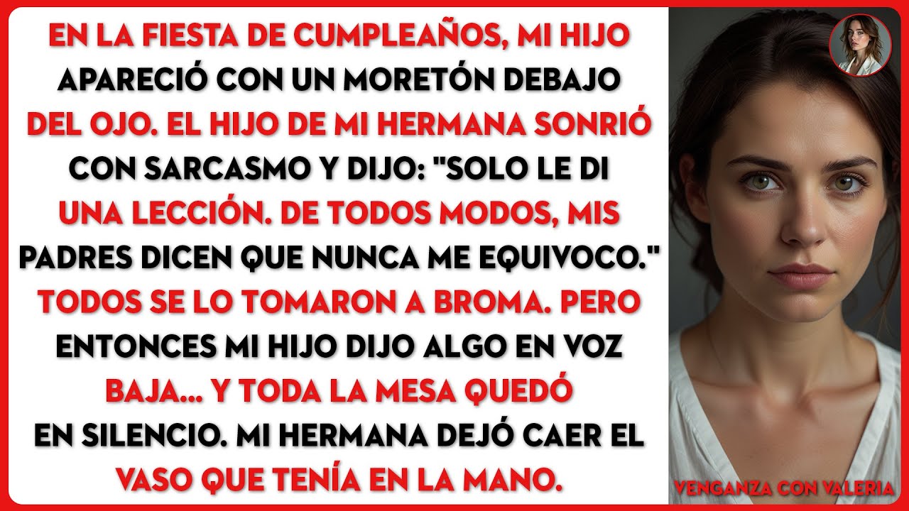 En la fiesta de cumpleaños, una broma se tornó sombría cuando mi hijo habló, y mi hermana dejó...