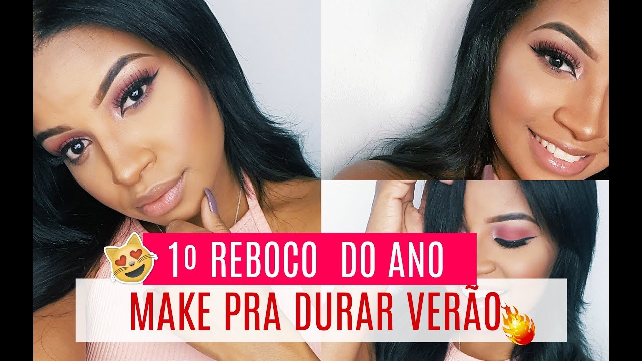 1º REBOCO DO ANO 👊💋 - MAKE COMPLETA PRA DURAR NO VERÃO